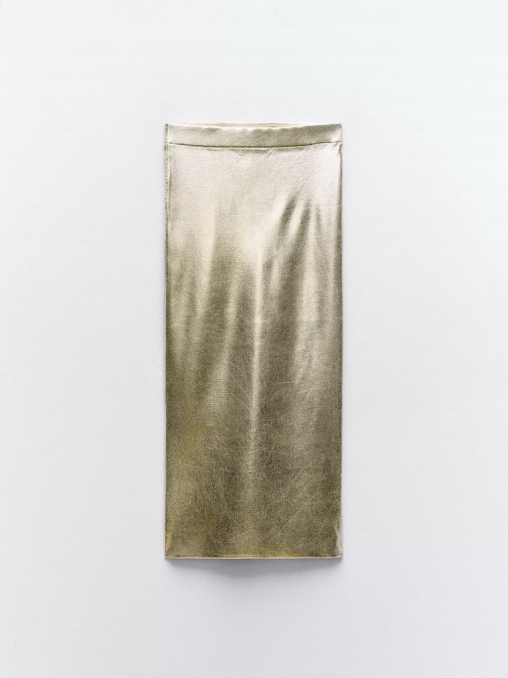 Zara Metallic Gold Maxi Skirt